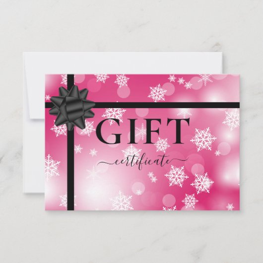 BUSINESS GIFT CERTIFICATE | Modern | Ribbon |  (Vorderseite)