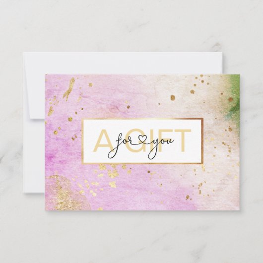 BUSINESS GIFT CERTIFICATE | Modern Watercolour (Vorderseite)