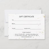 BUSINESS GIFT CERTIFICATE | Modern Watercolour (Rückseite)