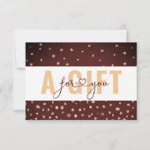 BUSINESS GIFT CERTIFICATE | Red Gold Dots (Vorderseite)