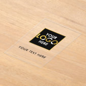 Business Gold Logo Modern Minimalist Branded Acryleinladungen (Ablage )