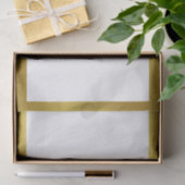 Business Gold und White Elegante Ihr Logo hier Seidenpapier (Geschenk)