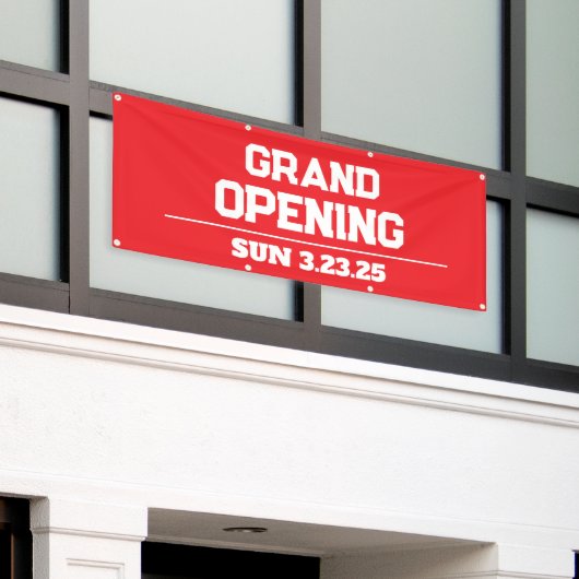Business Grand Opening Custom Banner (Äußeres Gebäude)