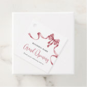 Business Grand Opening Modern Red Ribbon Geschenkanhänger (Beispiel)