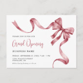 Business Grand Opening Modern Ribbon Cutting Einladungspostkarte (Vorderseite)