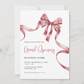 Business Grand Opening Modern Ribbon Einladung (Vorderseite)