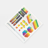 Business Graphs Paper Napkins Serviette (Ecke)