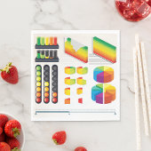 Business Graphs Paper Napkins Serviette