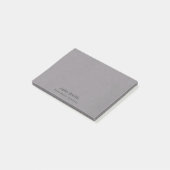Business Gray Kraft Post-it Klebezettel (angewinkelt)