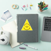 Business Halloween Yellow Triangle Vinyl Aufkleber (iPad Hülle)