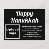 Business Hanukkah Black Holiday Postkarte (Vorderseite)