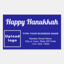 Business Hanukkah Gruß auf blau