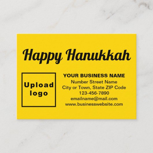 Business Hanukkah Gruß auf Gelb Begleitkarte (Vorderseite)
