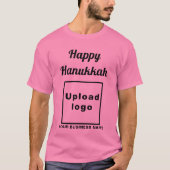 Business Hanukkah Gruß auf rosa T - Shirt (Vorderseite)