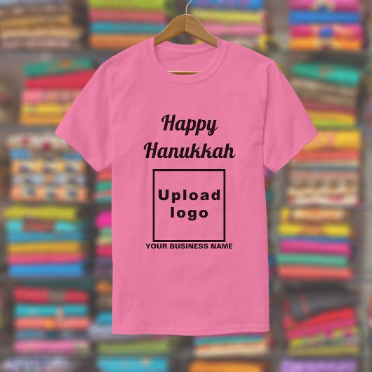 Business Hanukkah Gruß auf rosa T - Shirt