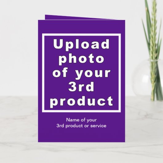 Business Hanukkah Lila geklappte Grußkarte Karte (Rückseite)