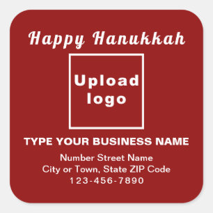 Business Hanukkah Roter Platz Sticker