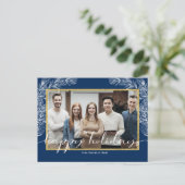 Business Happy Holiday mit Foto Postkarten (Stehend Vorderseite)