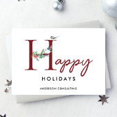 Business Happy Holidays Moderne einfach Feiertagskarte