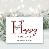 Business Happy Holidays Moderne einfach Feiertagskarte