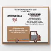 Business Help Gewollt jetzt Sign Personalisieren Fotoplatte (Vorderseite)