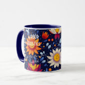 Business Holistic Health, lebhafte Sonnenblumen &  Tasse (Vorderseite Links)