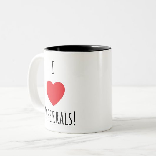 Business I Herzbeschreibungen Kaffeetee Tasse (Vorderseite Links)