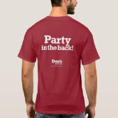 Business im Vordergrund / Party im Hintergrund - M T-Shirt (Rückseite)