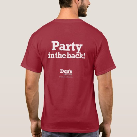 Business im Vordergrund / Party im Hintergrund - M T-Shirt (Rückseite)