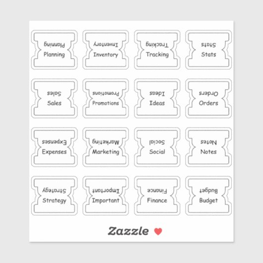 Business Index Tabs Binder Dividers Functional Aufkleber (Blatt)