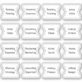 Business Index Tabs Binder Dividers Functional Aufkleber (Vorderseite)