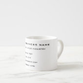 Business Info Company Promotion Espresso Cup Espressotasse (Vorderseite Rechts)