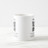 Business Info QR Code Scan Me Werbe-Custom Kaffeetasse (Mittel)