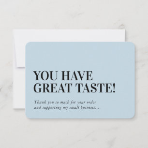 BUSINESS INSERT modern danke Ihnen blass blau
