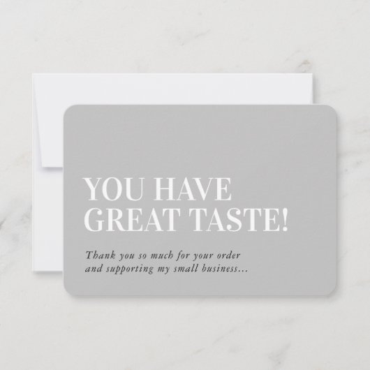 BUSINESS INSERT modern danke Ihnen nuetral grau (Vorderseite)