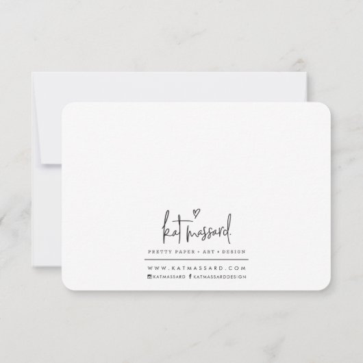 BUSINESS INSERT modern danke KAT MASSARD (Rückseite)