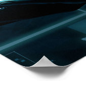 Business Intelligence mit Abstrakten Daten Poster (Ecke)