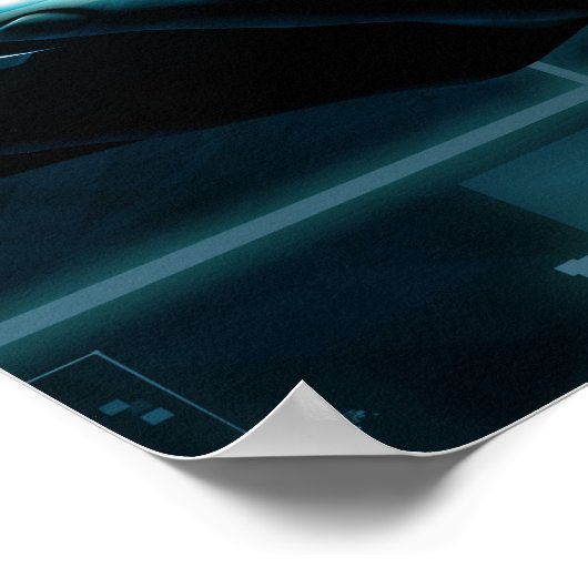 Business Intelligence mit Abstrakten Daten Poster (Ecke)