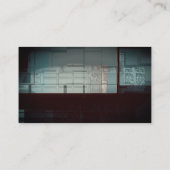 Business-Karte für das Design am hellen Platz Visitenkarte (Rückseite)