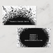 Business-Karte für schwarze Musik Visitenkarte (Vorne/Hinten)