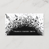 Business-Karte für schwarze Musik Visitenkarte (Vorderseite)