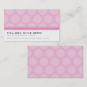 BUSINESS-KARTE Große Spot-Muster pastellfarben pel Telefonnummerkarte (Vorne/Hinten)