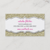 BUSINESS-KARTE niedlicher, fettgedruckter Cupcake Visitenkarte (Rückseite)