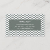 BUSINESS-KARTE - Zickzack Muster Visitenkarte (Rückseite)