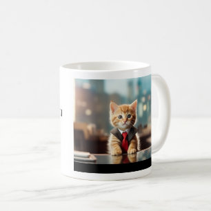 Business Kätzchen Kaffeetasse
