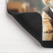 Business-Kätzchen Mousepad (Ecke)