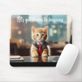Business Kitten Mousepad (Mit Mouse)