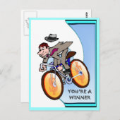 Business-Kumpels, Sie sind ein Gewinner Postkarte (Vorne/Hinten)