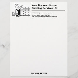 Business Letterhead für Builder & Gebäude Services Briefbogen
