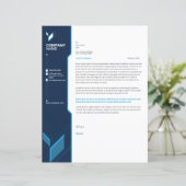 Business letterhead template (Stehend Vorderseite)